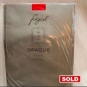 SOLD - Fogal Rouge Opaque Pantyhose / Tights